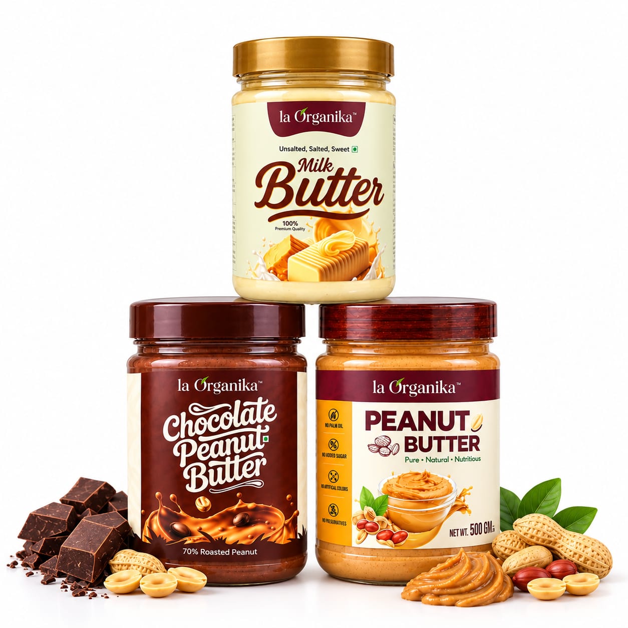 Peanut Butter & Chocolate Peanut Butter Combo ( 250gm Milk Butter Free)